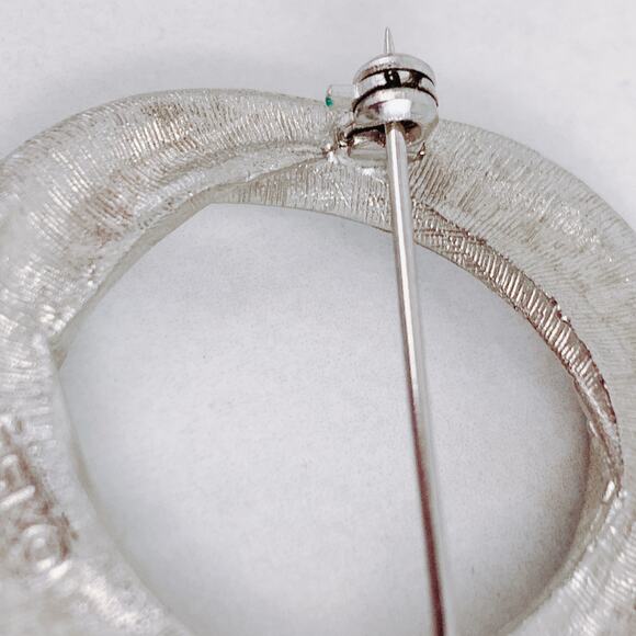 VTG Signed Trifari Coro BSK Silver Tone Brooch Lot Mid Century Rhinestone PinSet - Picture 15 of 16